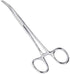 Apical Set of Kelly Forceps Locking Tweezers Clamp, Silver, Straight &Curved, 5-1/2 Inch